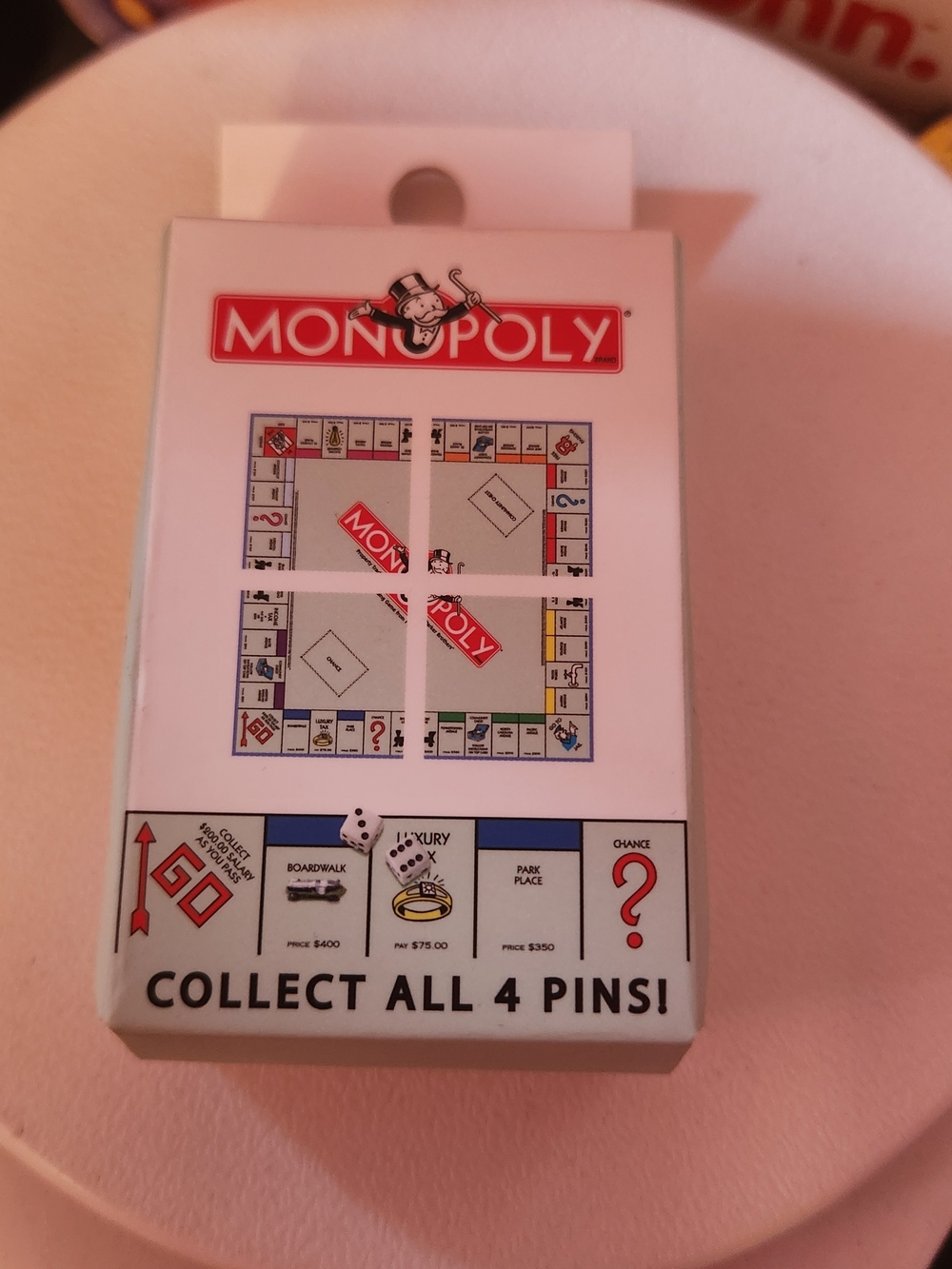 Monopoly Blind Box Enamel Pin Board Game Hasbro Salesone Collectible